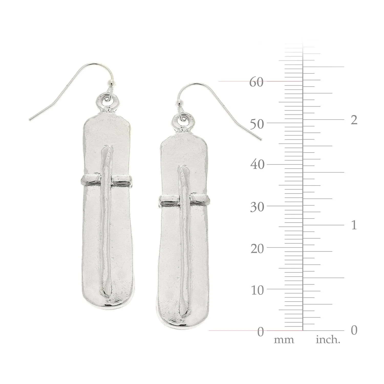 Bar Cross Earrings