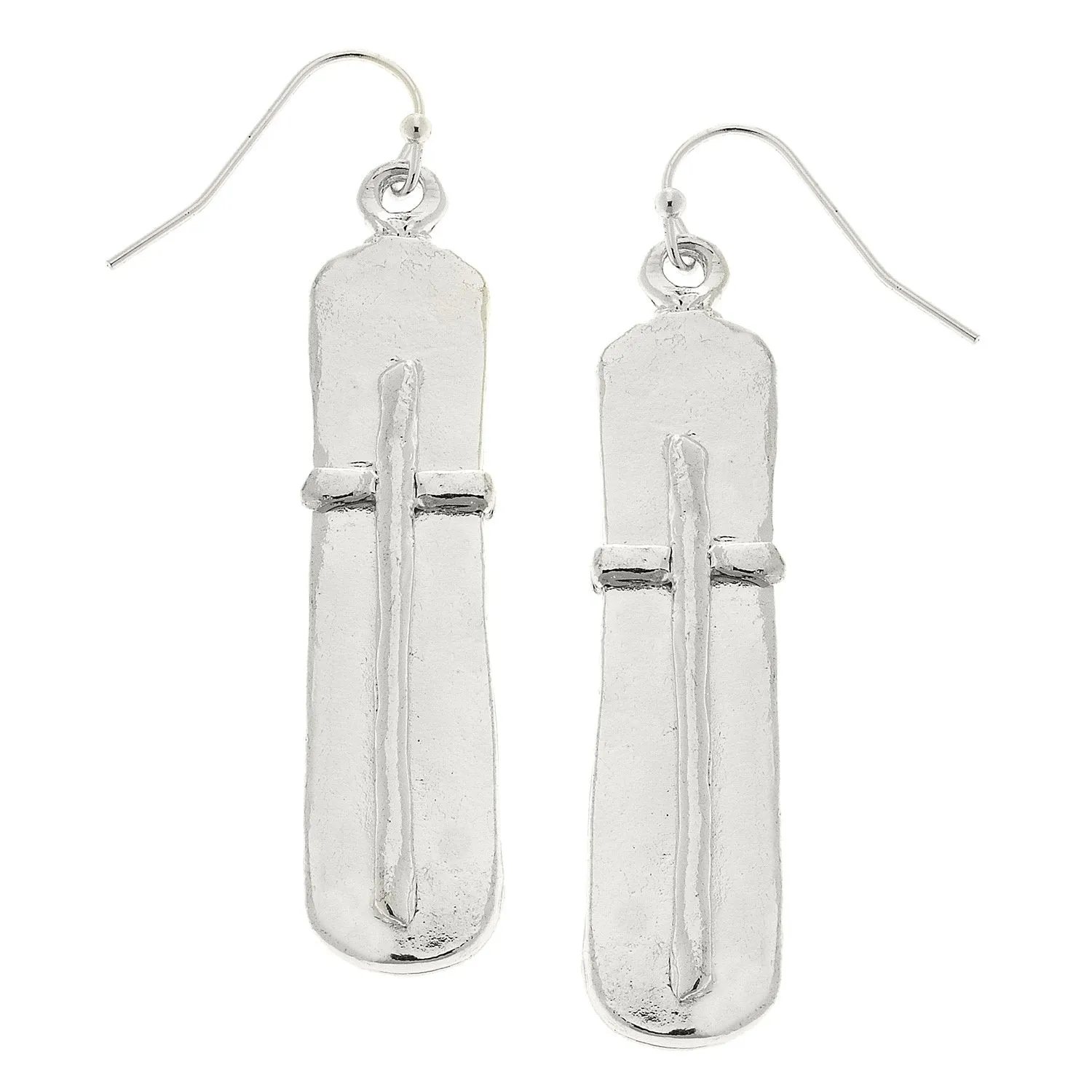 Bar Cross Earrings