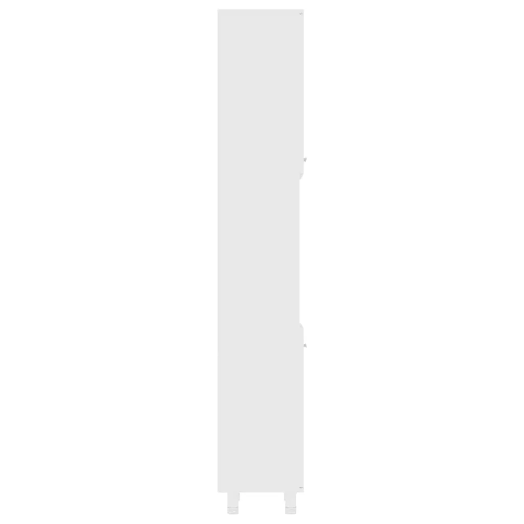 Bathroom Cabinet White 30x30x179 cm Chipboard