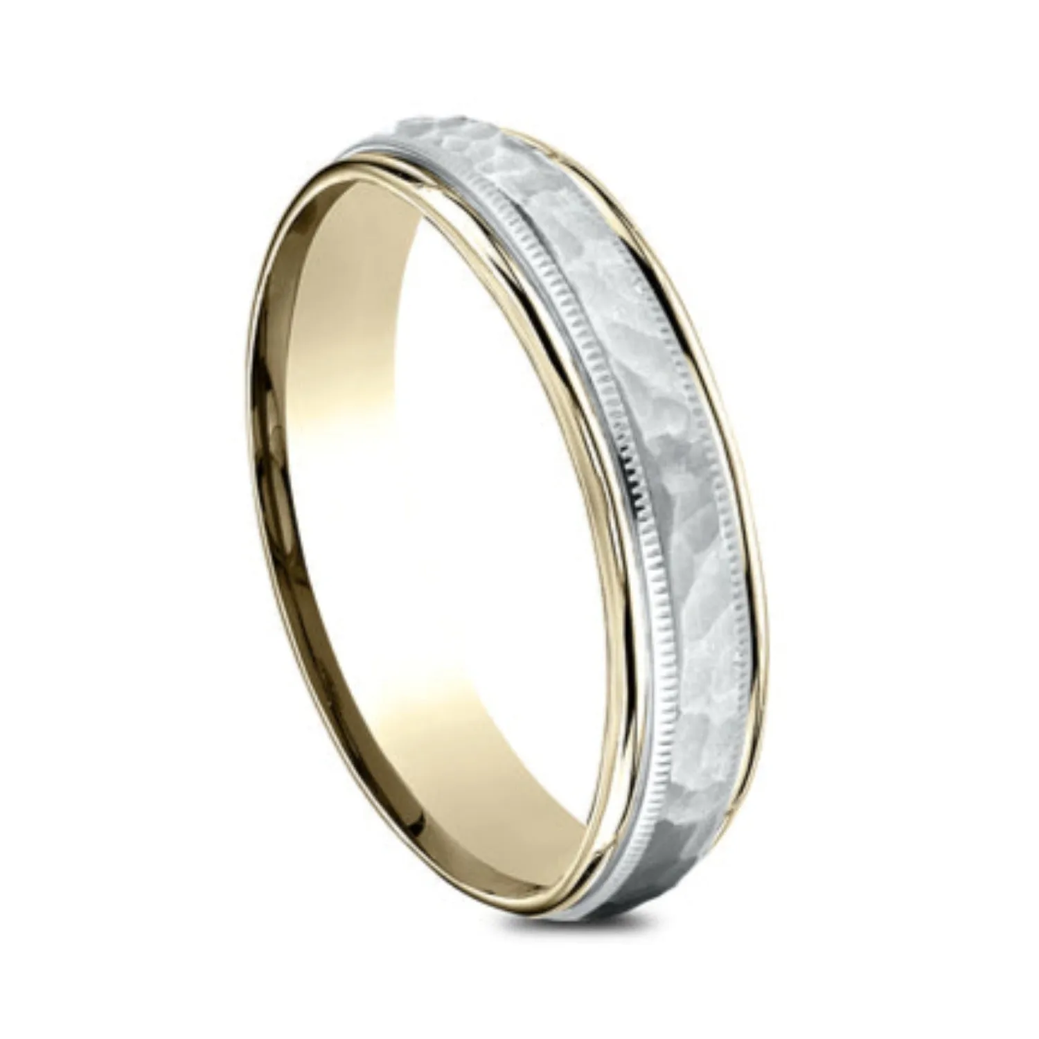 Benchmark Comfort-Fit Hammered Wedding Ring
