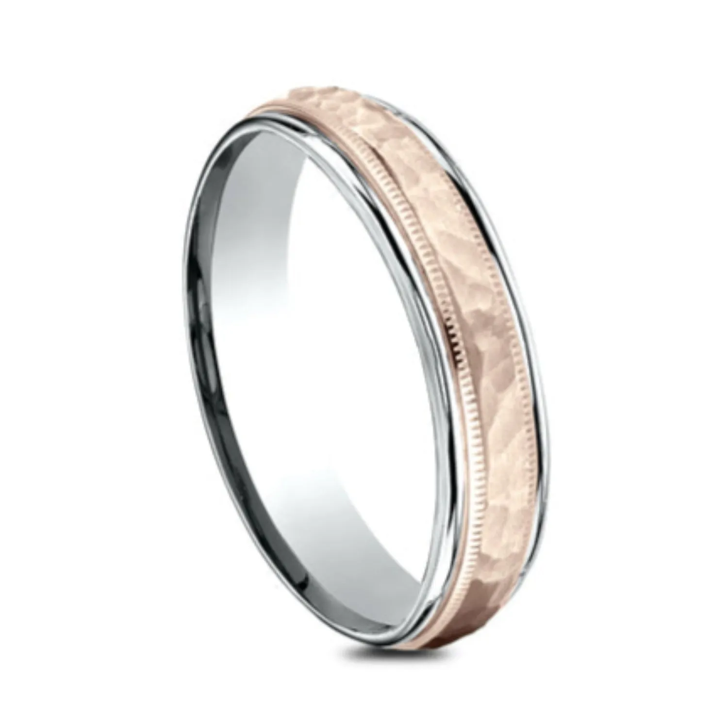 Benchmark Comfort-Fit Hammered Wedding Ring
