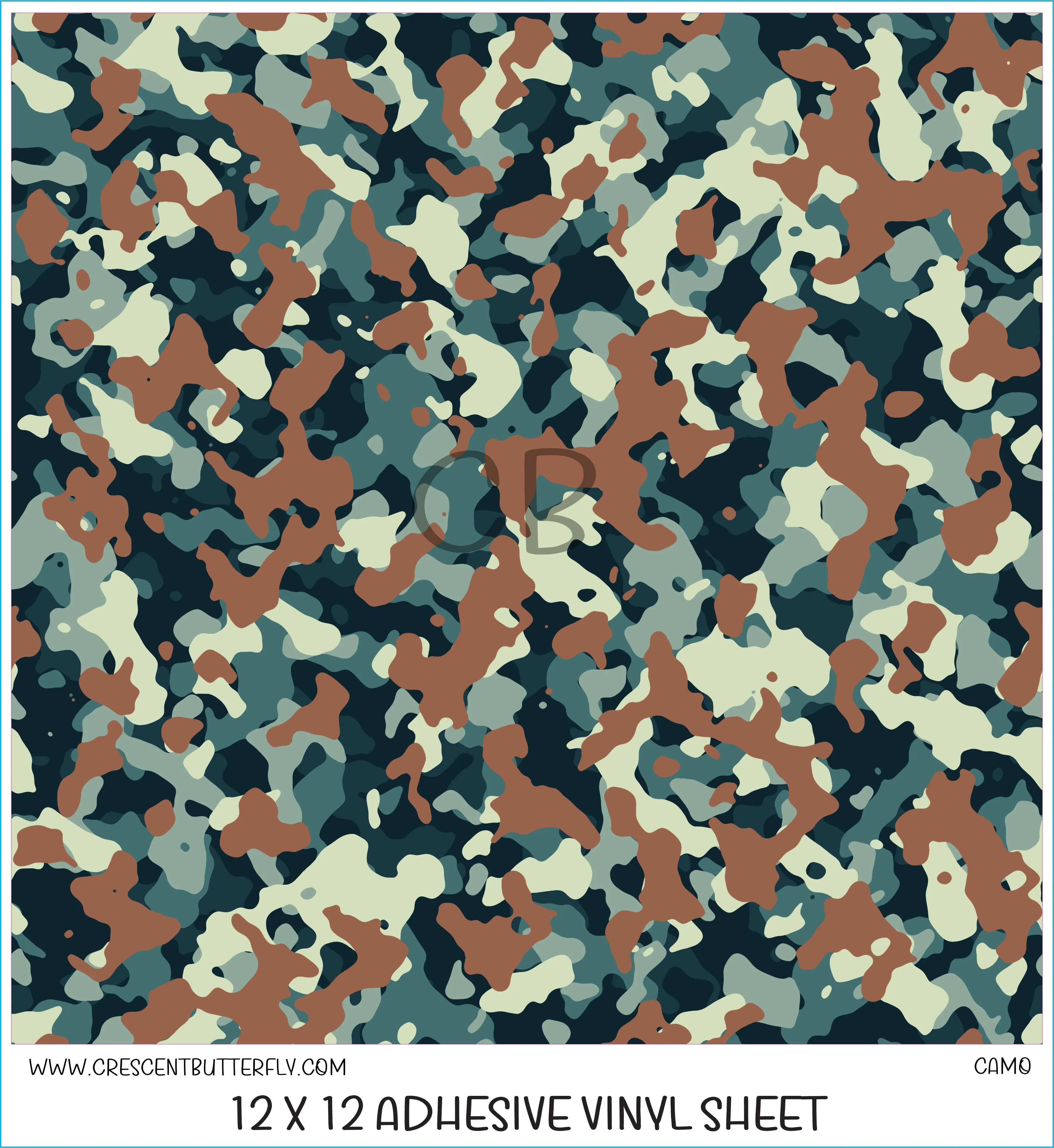 Camo Printed Vinyl Sheet
