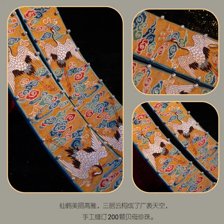 Changning 'Er 长宁贰 White Royal Embroidered Ming Wedding Gown Yuanling Mamian Deposit