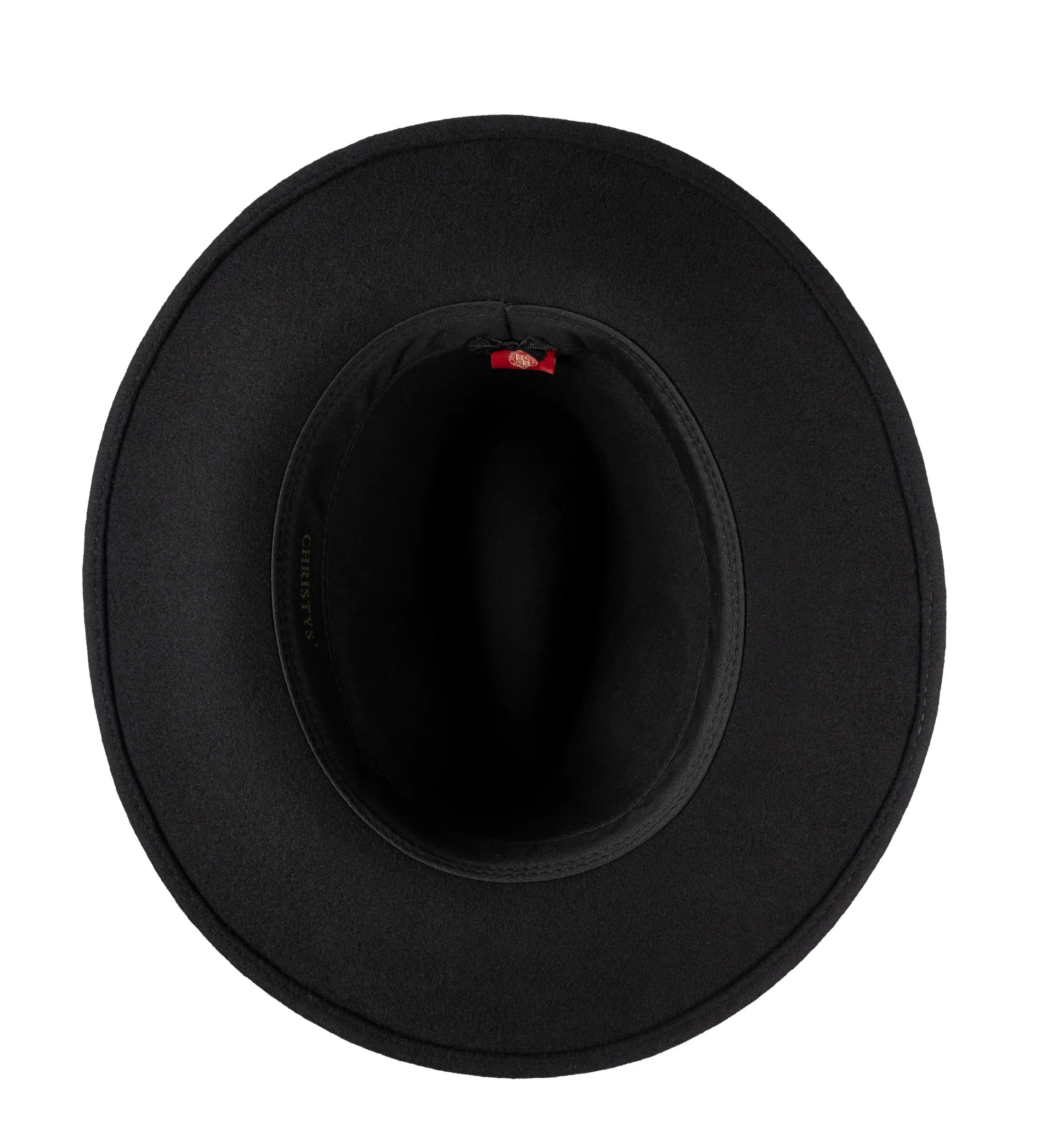 CHRISTYS' Crushable Wool Felt Safari Hat - Black