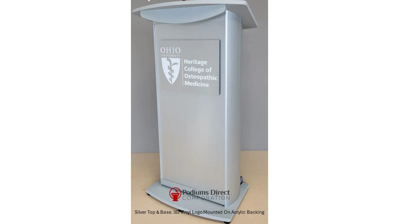 Contemporary Lectern and Podium H2 Standard Aluminum Lectern - FREE SHIPPING!