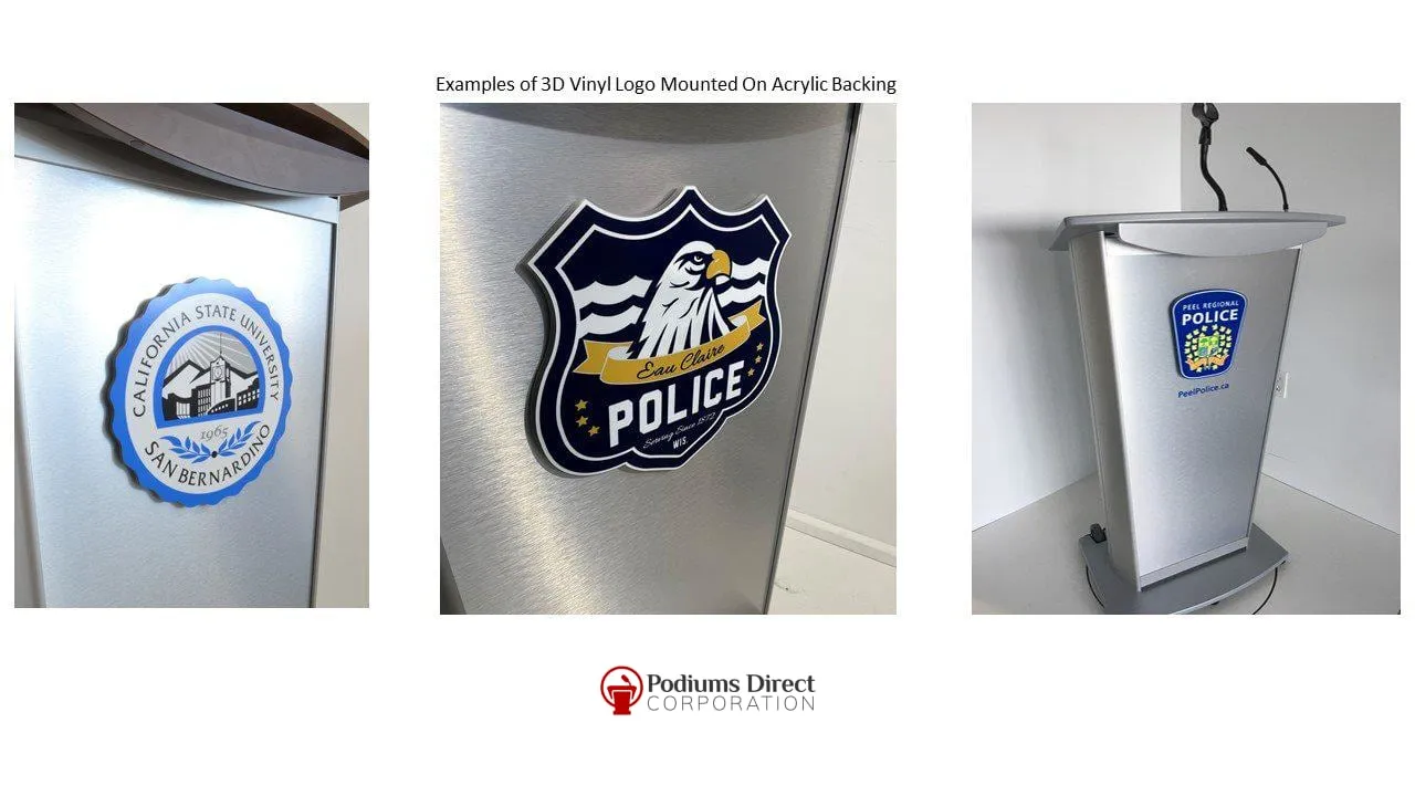Contemporary Lectern and Podium H2 Standard Aluminum Lectern - FREE SHIPPING!