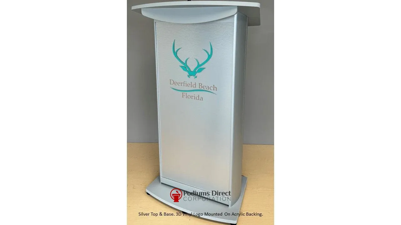 Contemporary Lectern and Podium H2 Standard Aluminum Lectern - FREE SHIPPING!