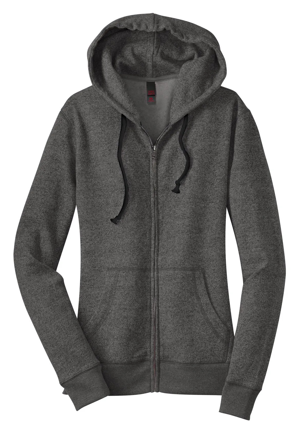 District Juniors Marled Fleece Full-Zip Hoodie DT292