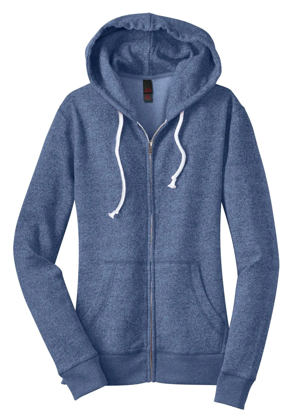 District Juniors Marled Fleece Full-Zip Hoodie DT292