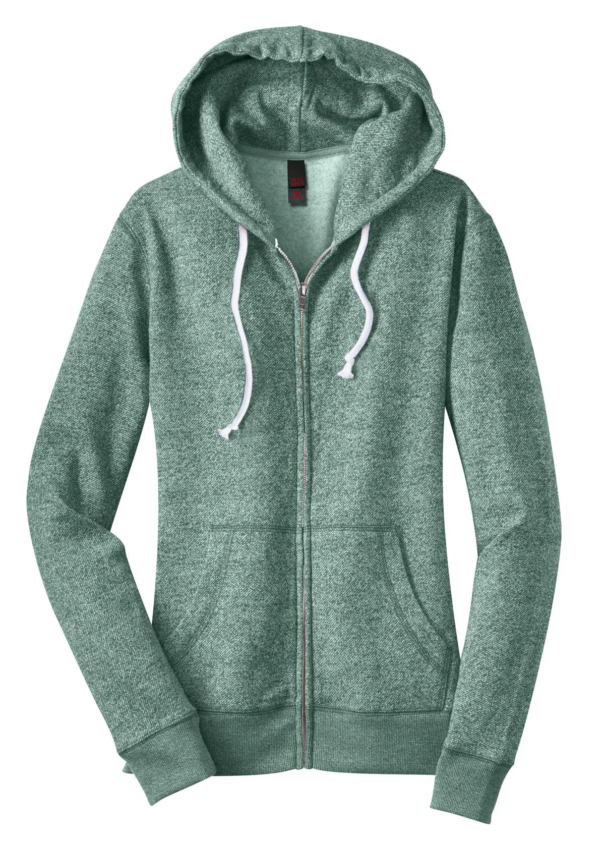 District Juniors Marled Fleece Full-Zip Hoodie DT292