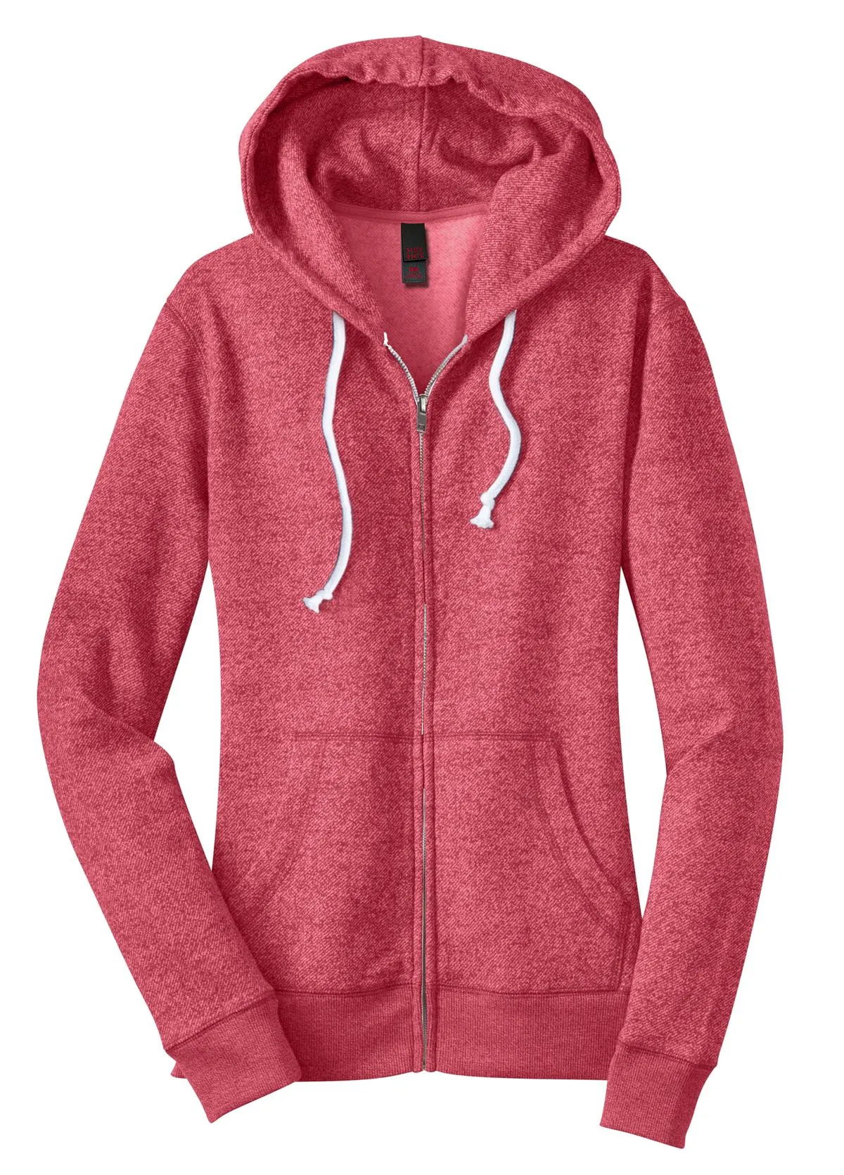 District Juniors Marled Fleece Full-Zip Hoodie DT292