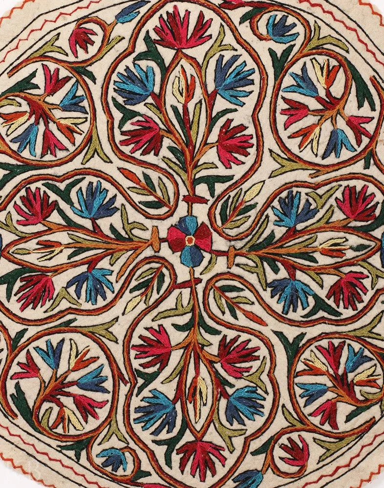 Diwan-e-Khas Quatrefoil Kashmiri Chinar Namda