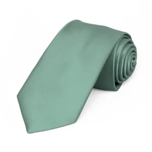 Eucalyptus Premium Slim Necktie, 2.5" Width