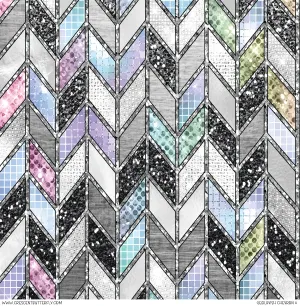 Geolavish Chevron 4 Printed Vinyl Sheet/Wrap