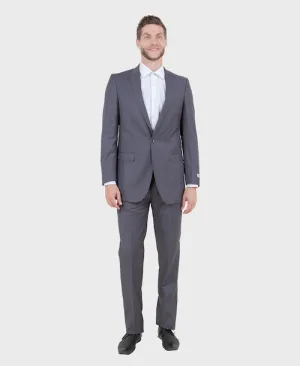 Grey One Button Slim Fit Suit
