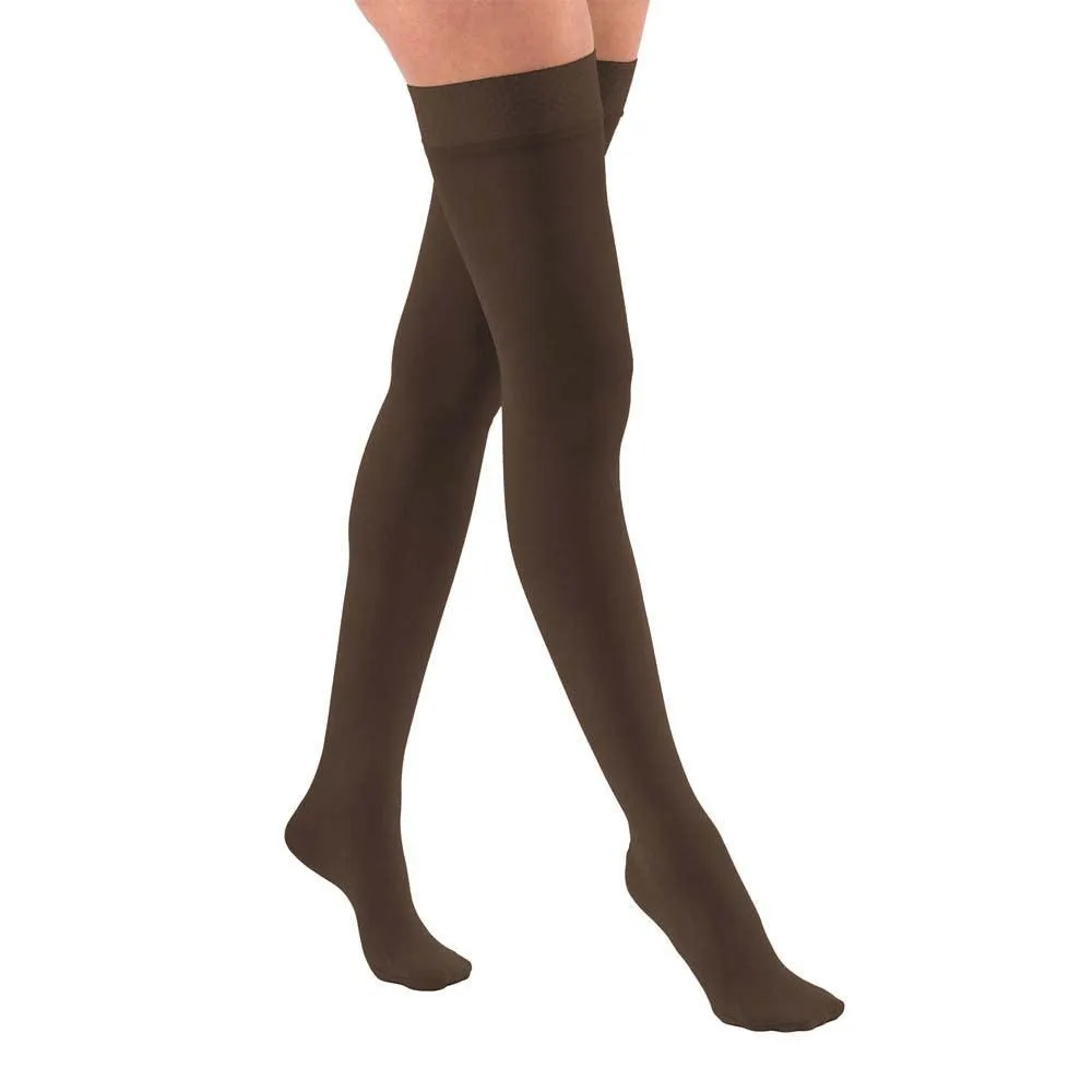 JOBST UltraSheer Diamond Pattern Compression Stockings, 20-30 mmHg, Thigh High, Silicone Dot Band, Closed Toe