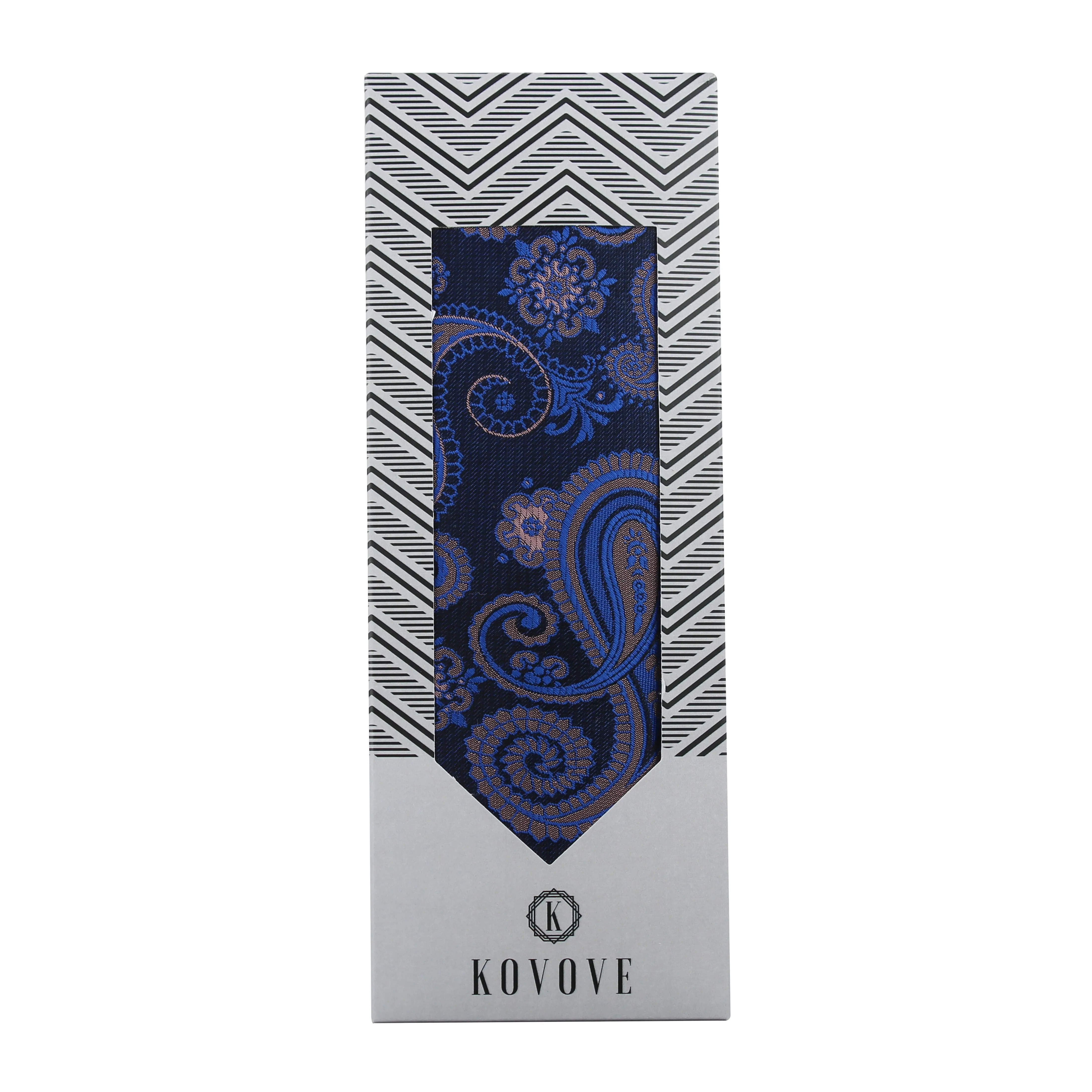 Kovove Blue Paisley Neck Tie For Men