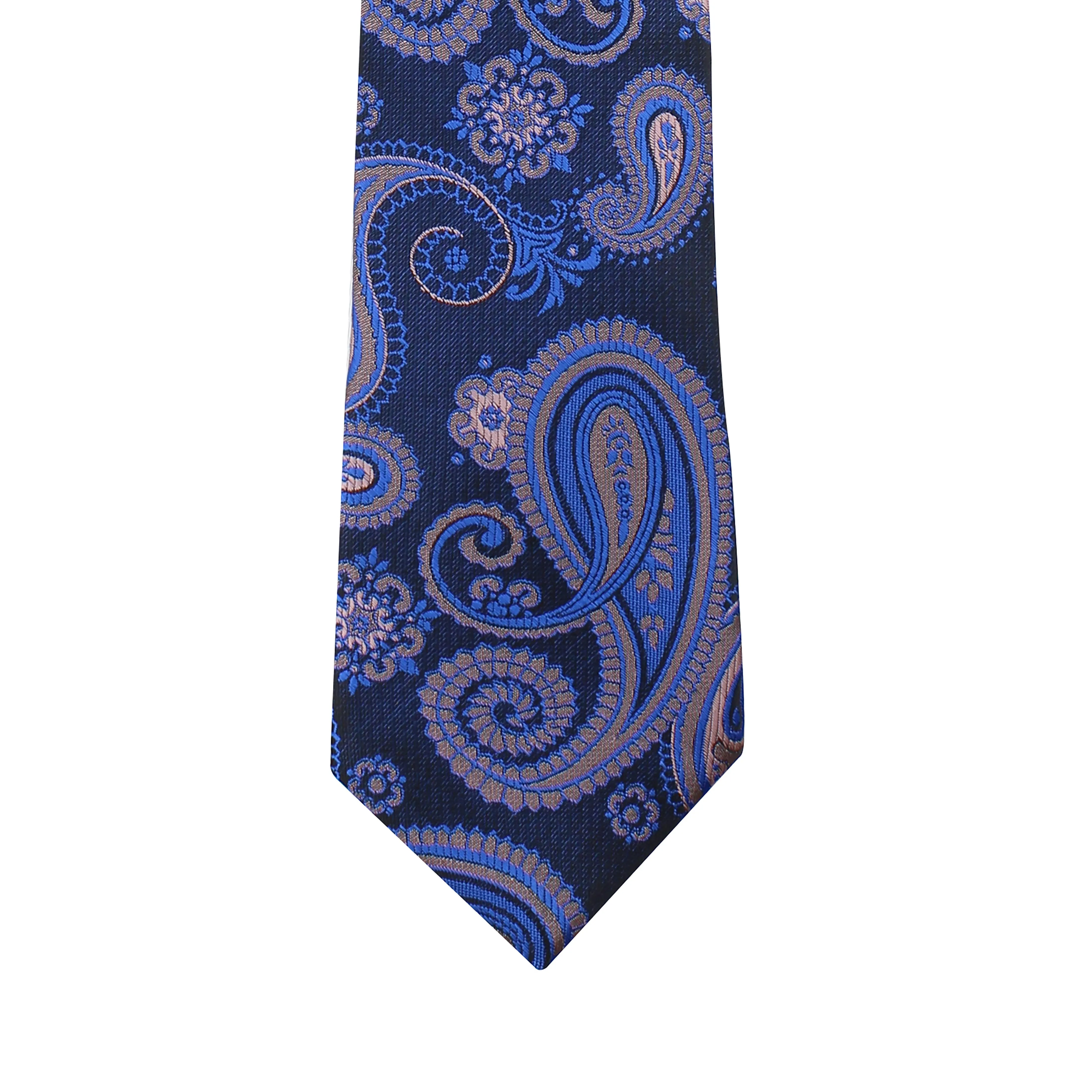 Kovove Blue Paisley Neck Tie For Men
