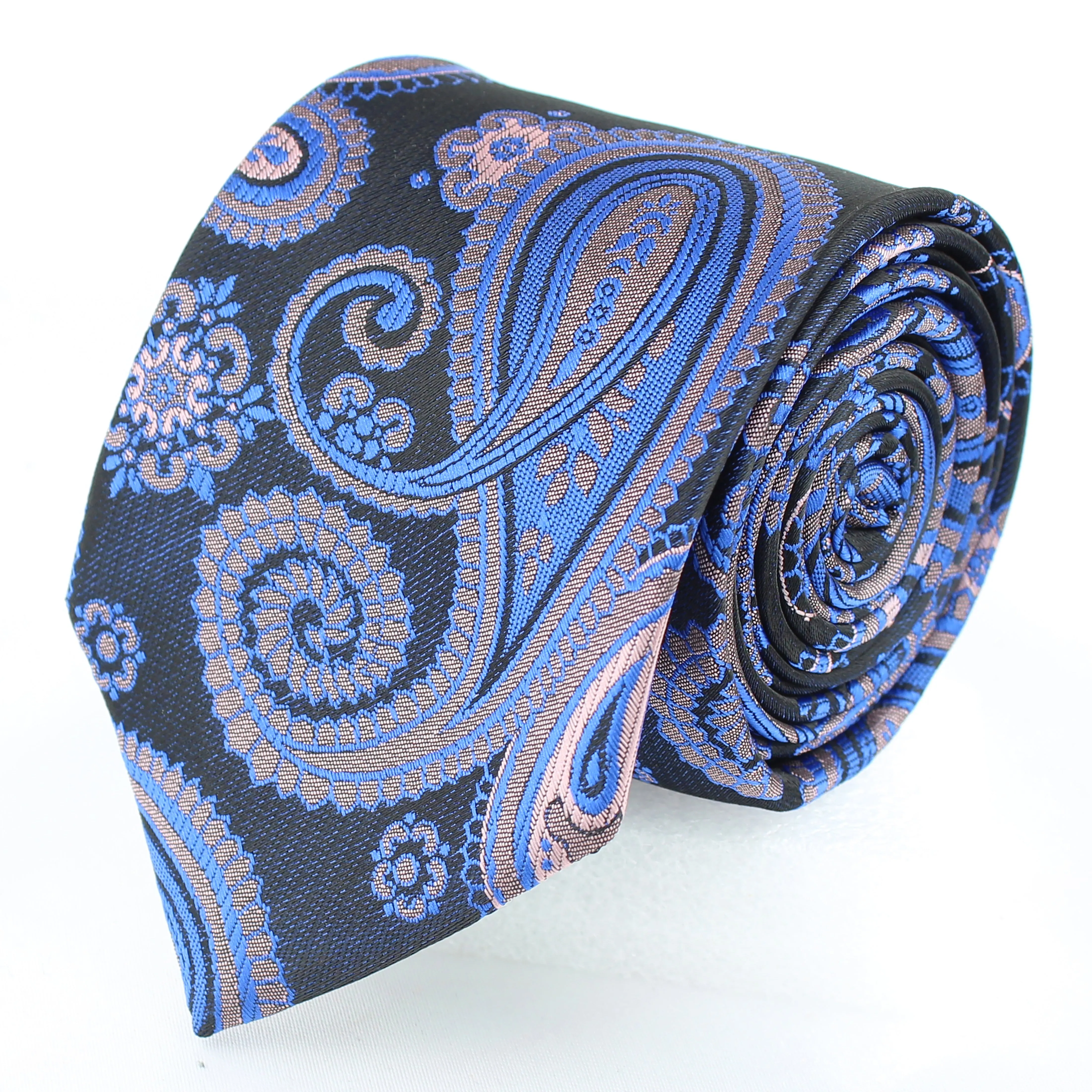 Kovove Blue Paisley Neck Tie For Men