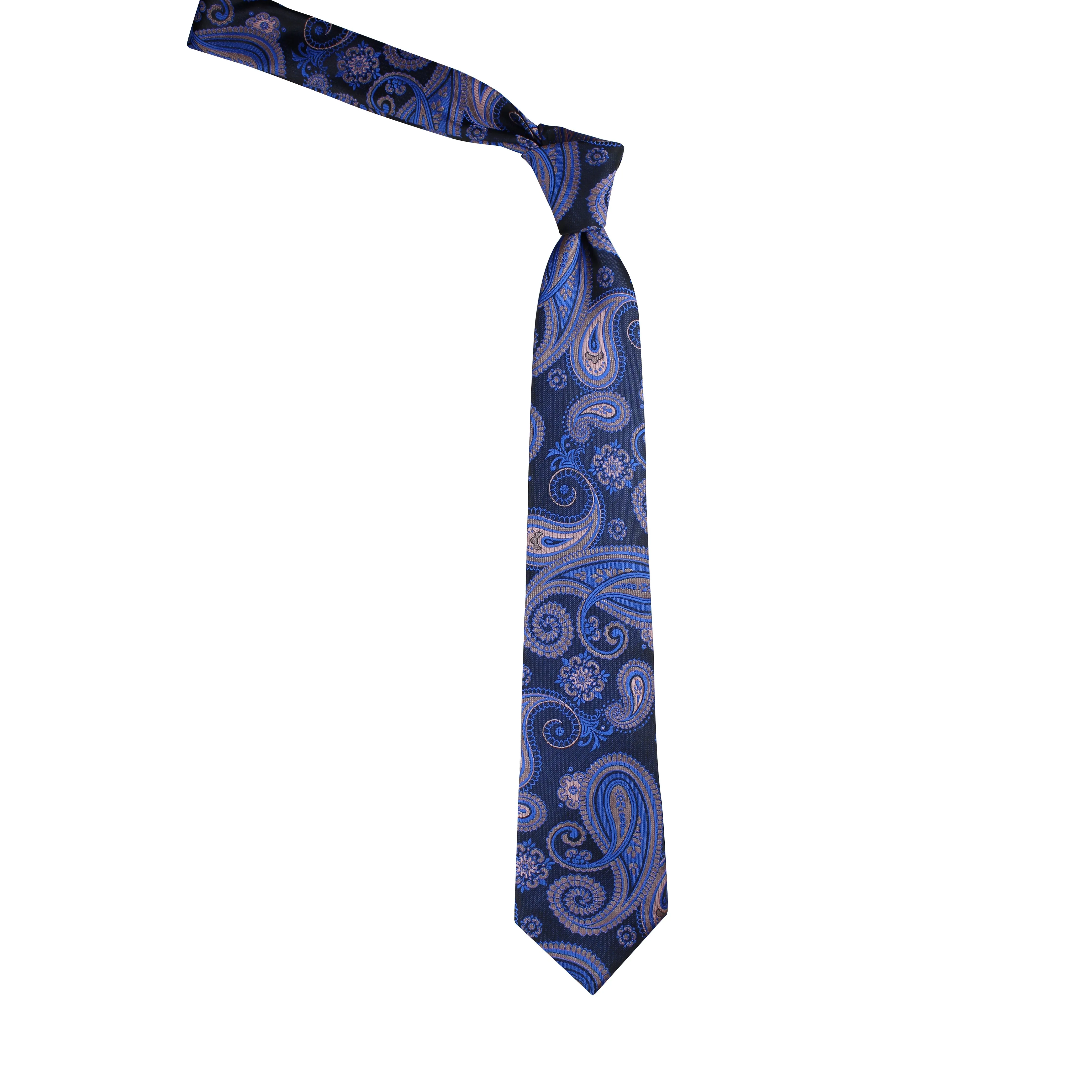 Kovove Blue Paisley Neck Tie For Men