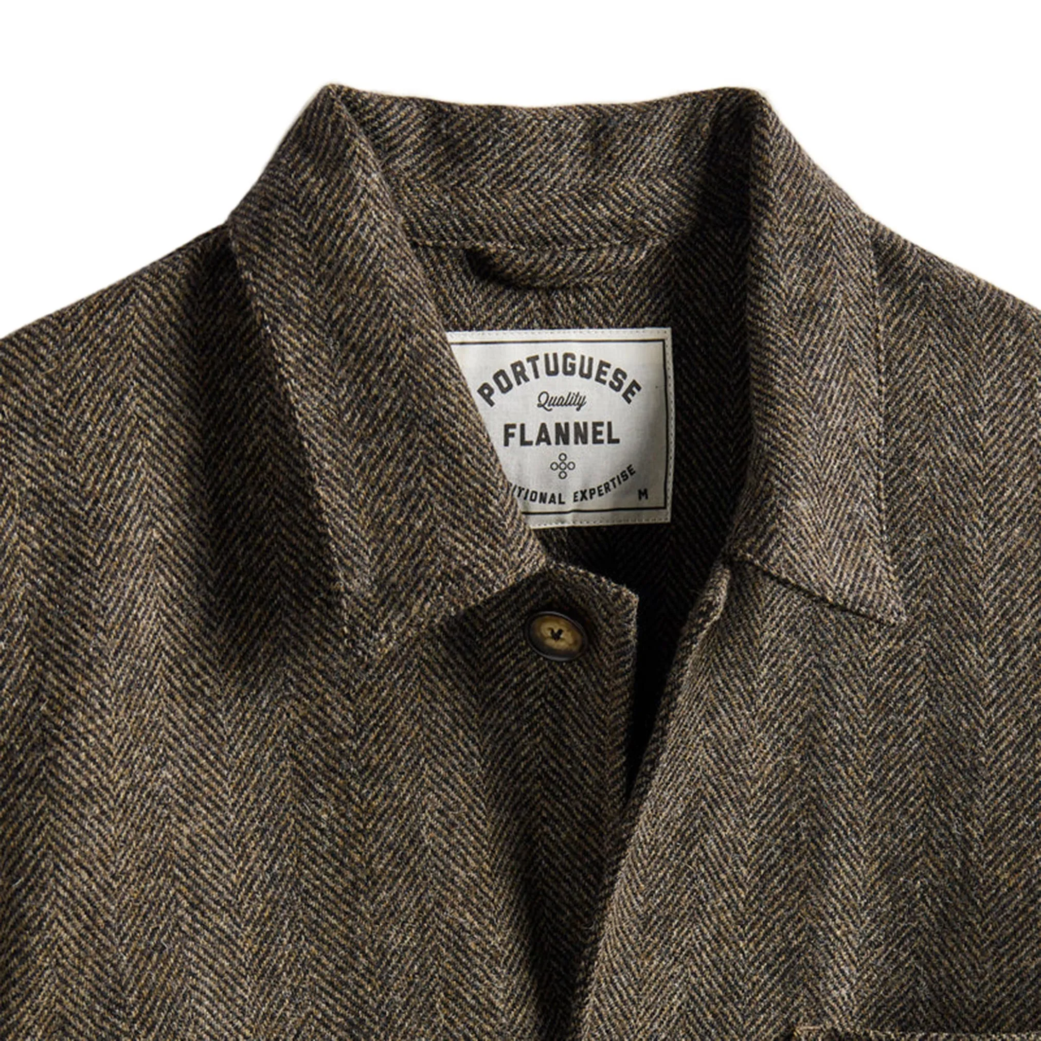 Labura in Brown Herringbone Wool