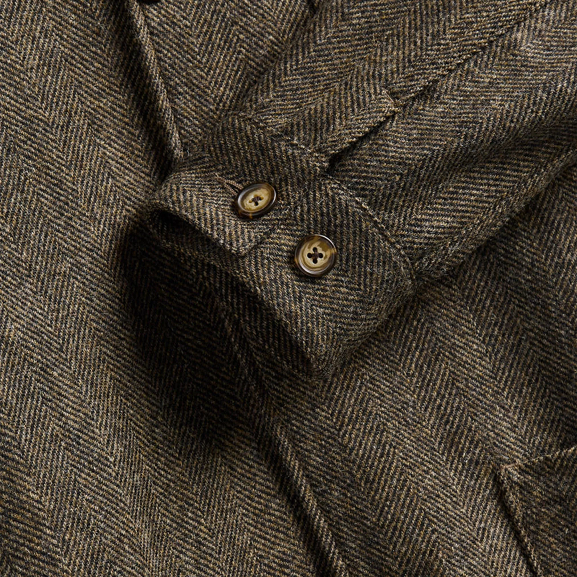 Labura in Brown Herringbone Wool
