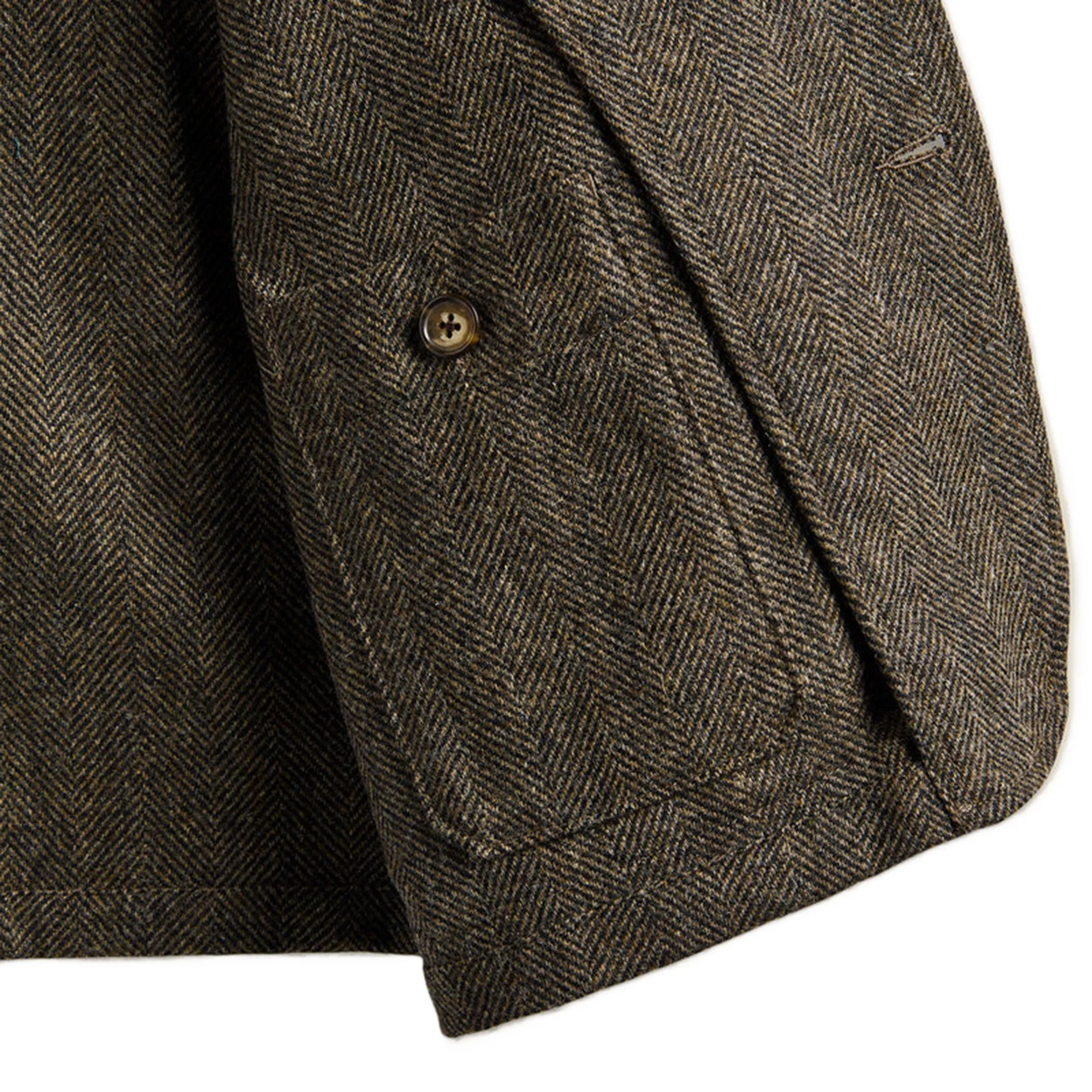 Labura in Brown Herringbone Wool