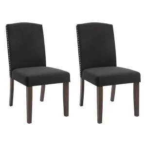 Lethbridge Dining Chair Set of 2  Charcoal