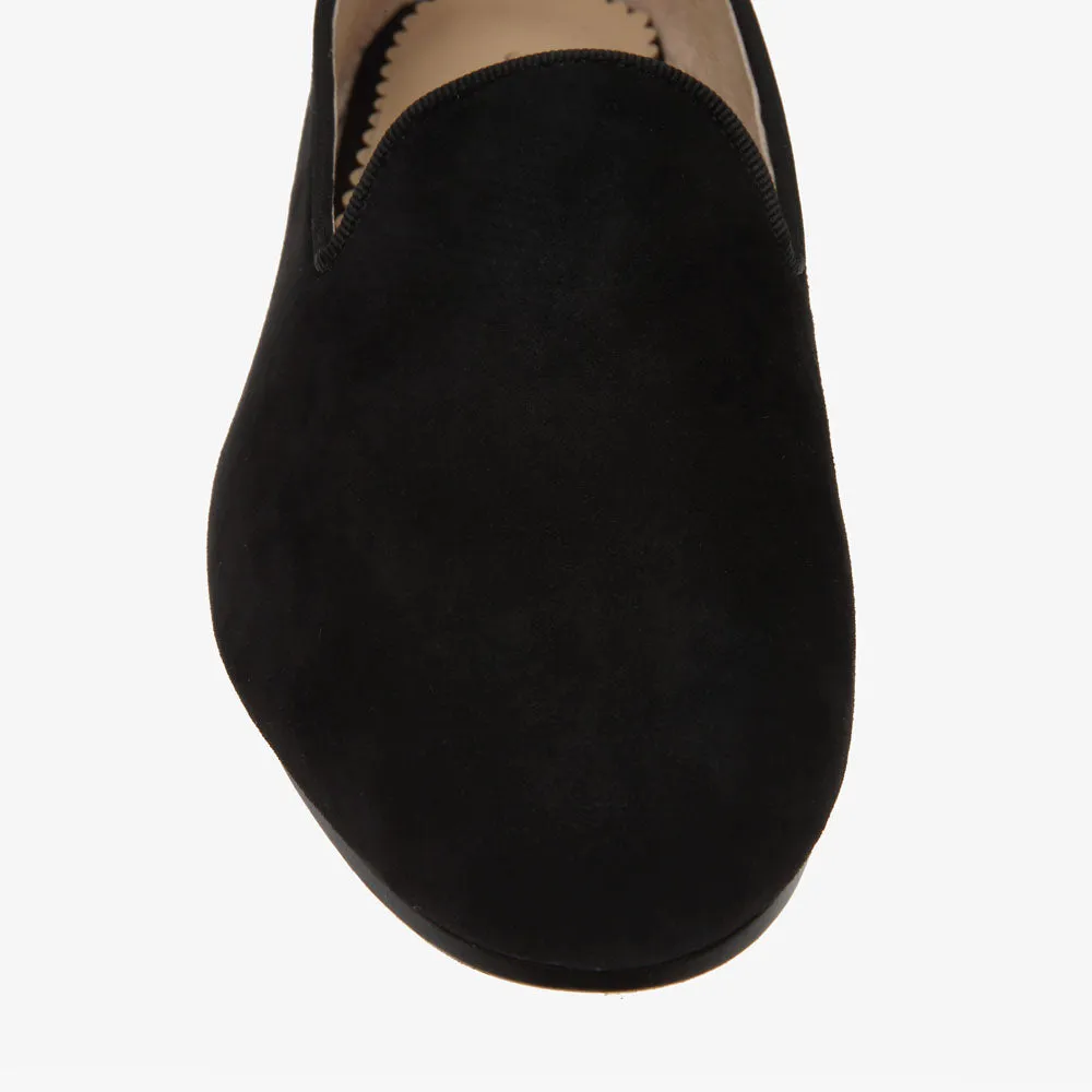 Lola Black Suede Loafer