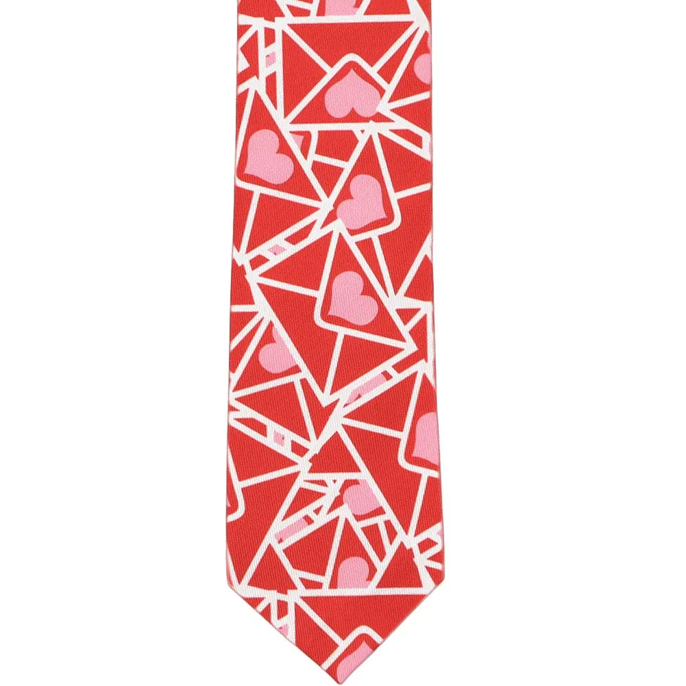 Love Letter Slim Necktie, 2.5" Width