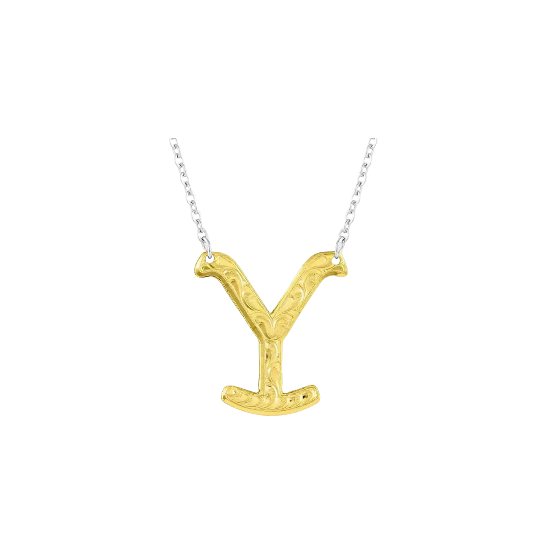 Montana Silversmiths Yellowstone Brand Gold Necklace