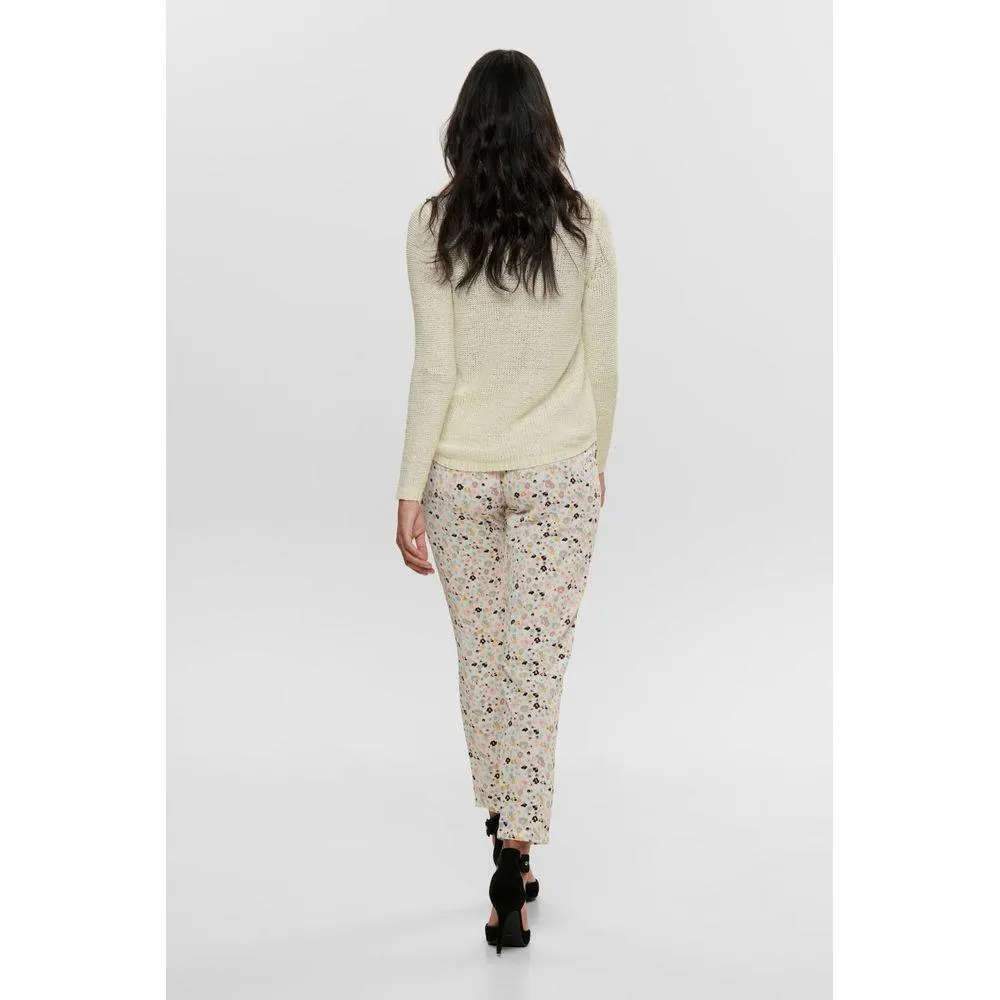 Only White Polyester Sweater