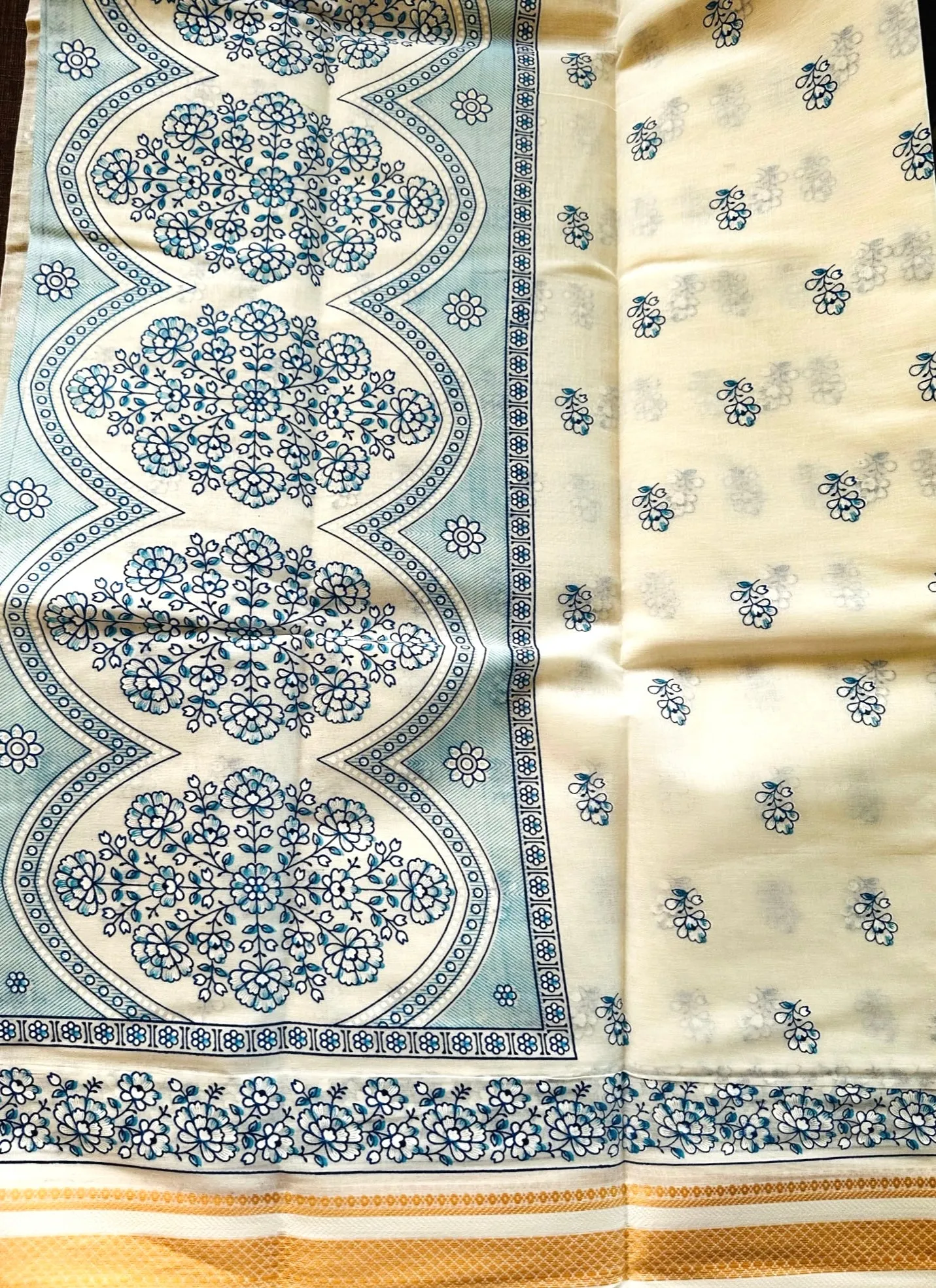 Organic Cotton: Lapiz Lazuli Primrose