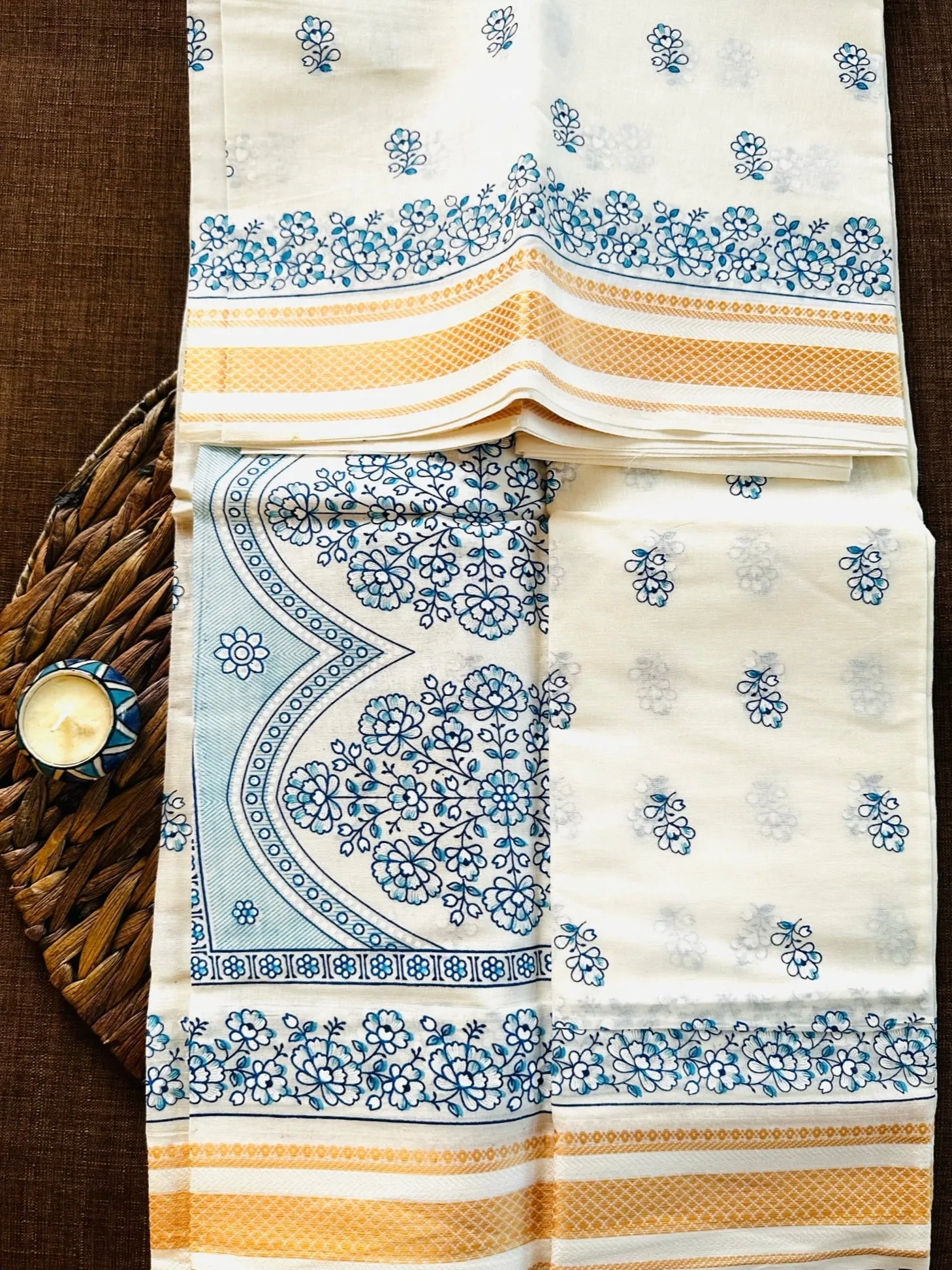 Organic Cotton: Lapiz Lazuli Primrose