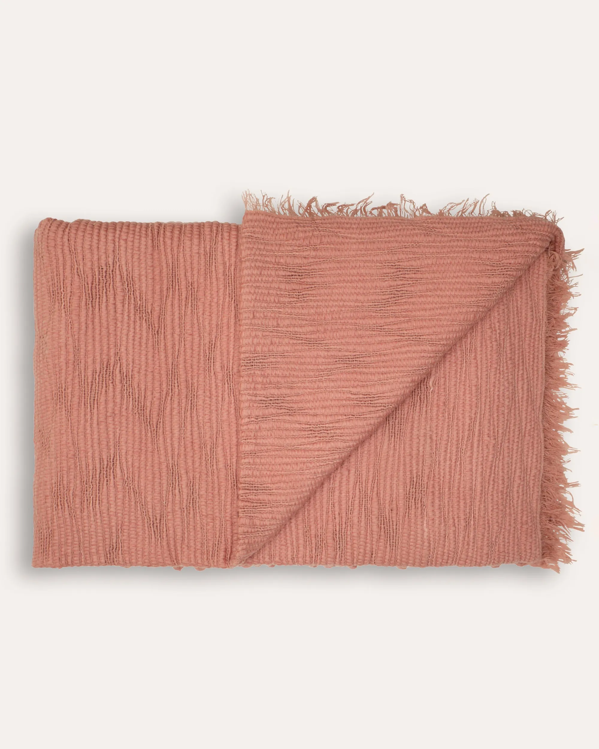 Ori Wool Throw - Koi Pink