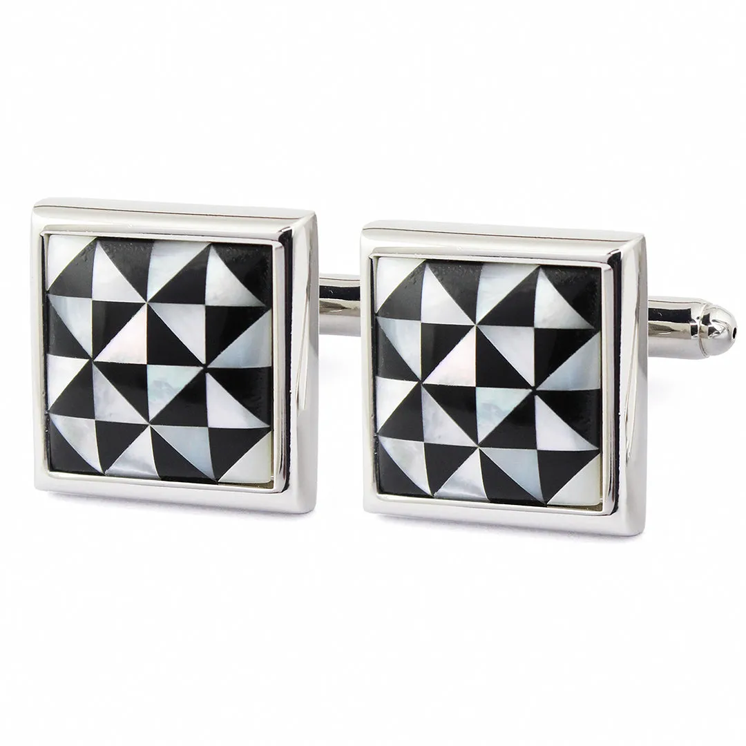 Peluche Abstract Stone Art Cufflinks