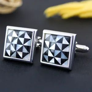 Peluche Abstract Stone Art Cufflinks