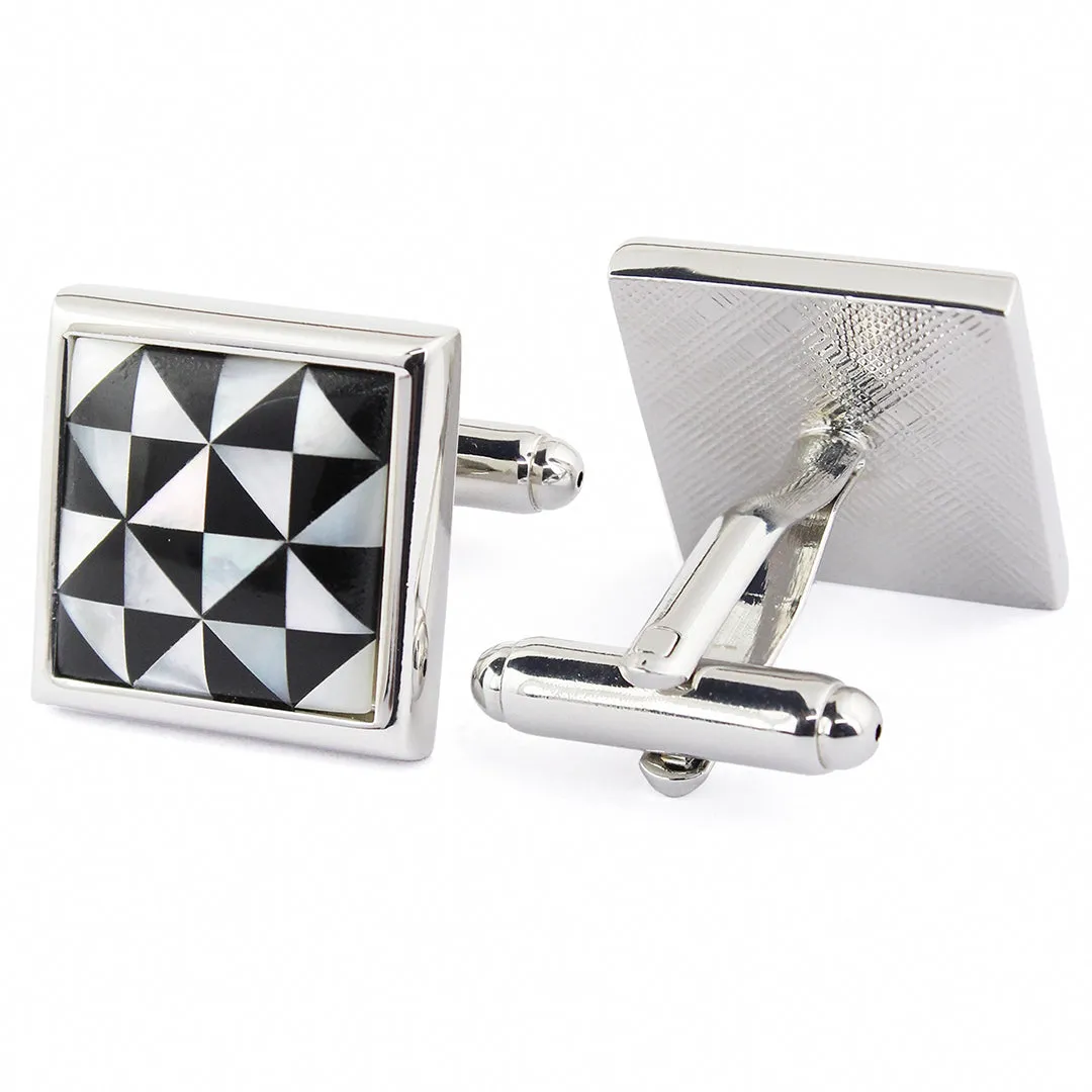 Peluche Abstract Stone Art Cufflinks