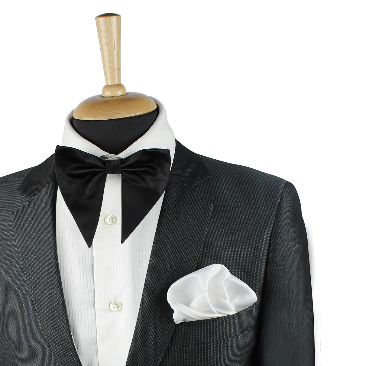 Peluche Black Butterfly Cotton Bow Tie For Men