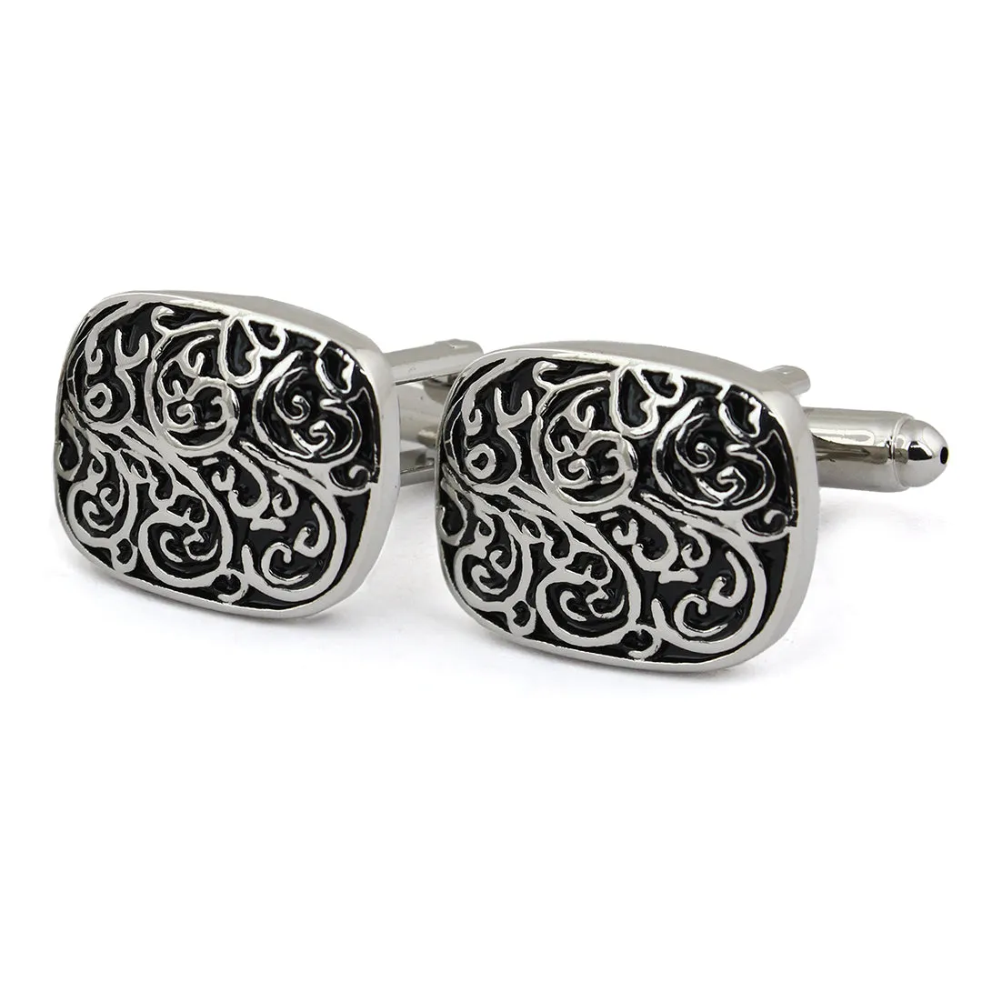 Peluche Black Vintage Cufflinks