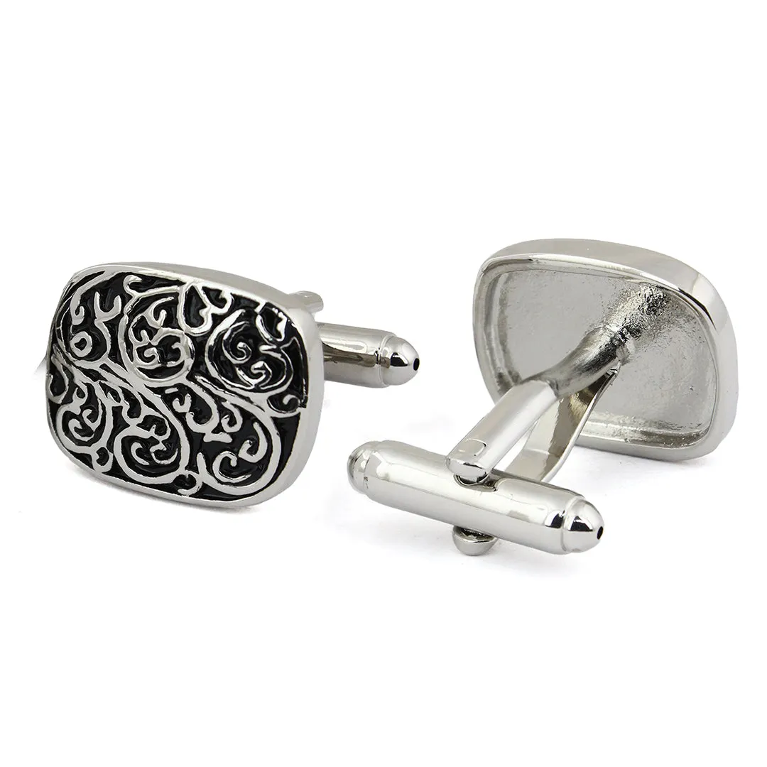 Peluche Black Vintage Cufflinks