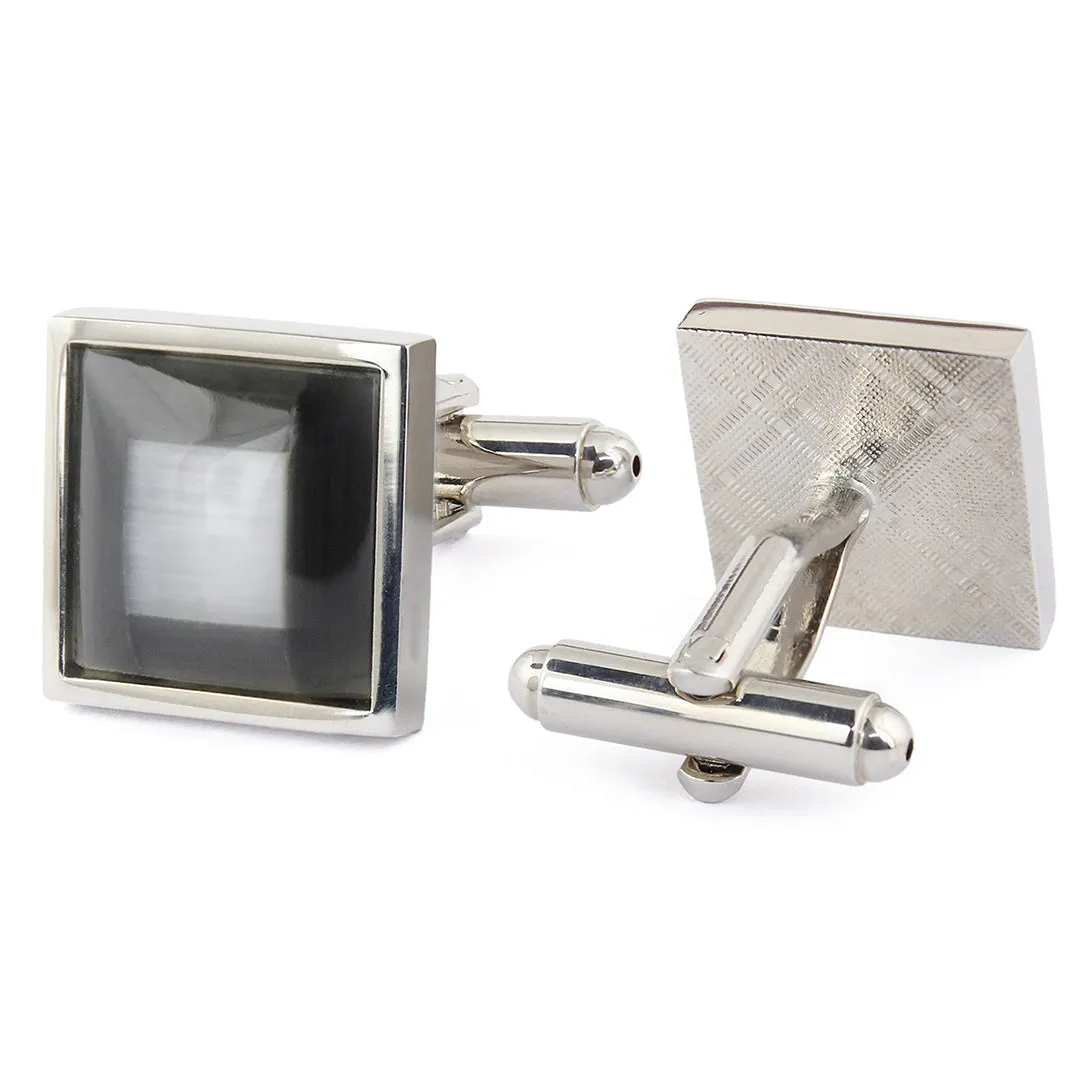 Peluche Jet Black Cufflinks