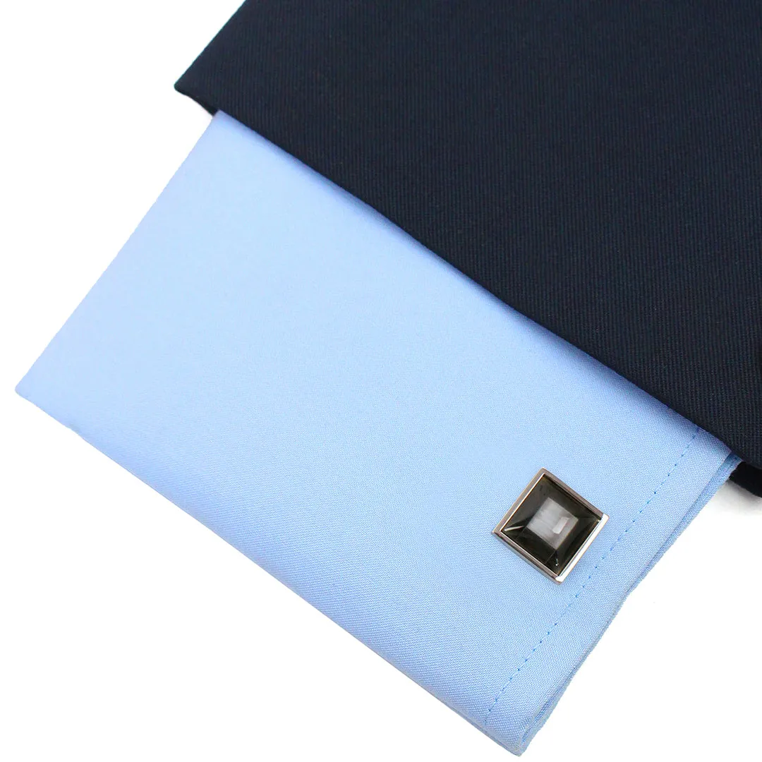 Peluche Jet Black Cufflinks