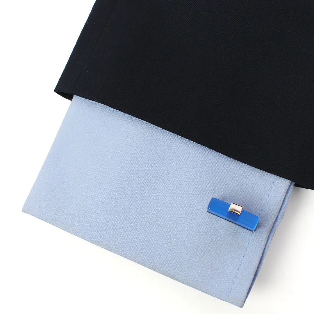 Peluche king's Ransom Blue Cufflinks
