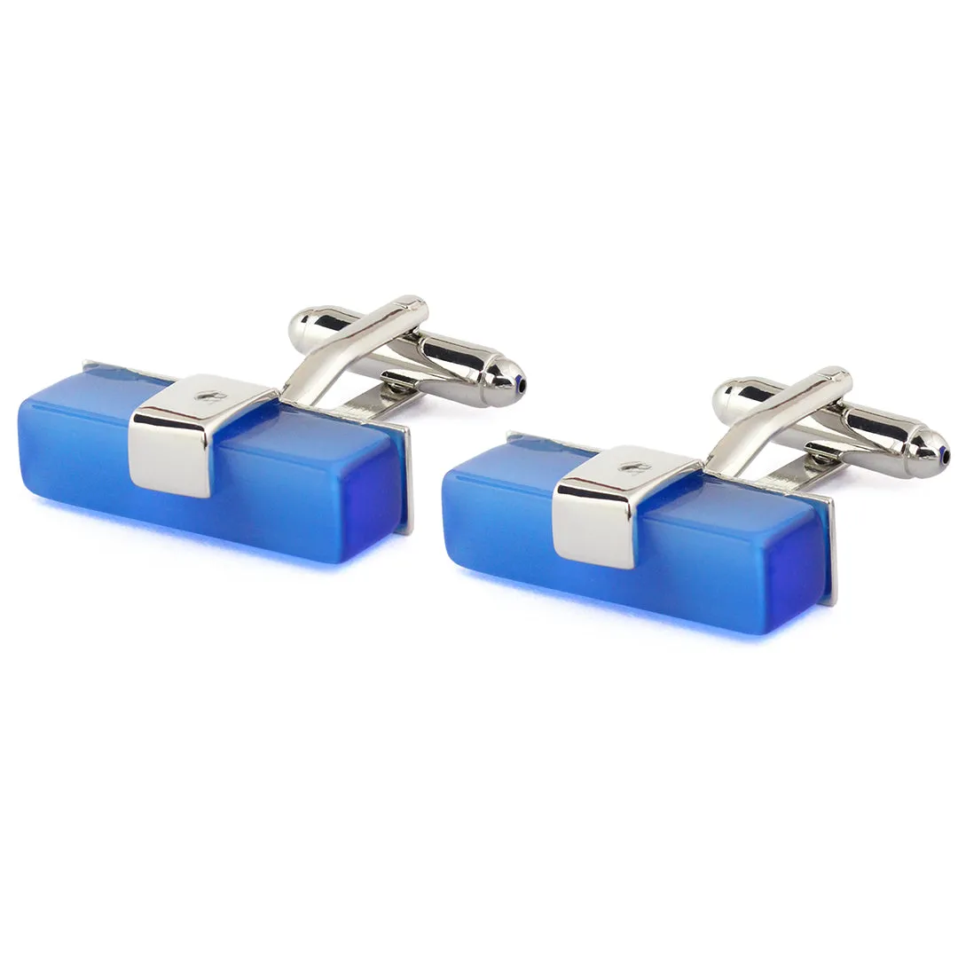 Peluche king's Ransom Blue Cufflinks