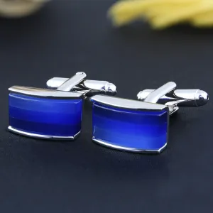 Peluche Ombre Blue Cufflinks
