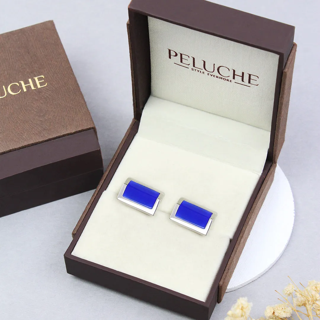 Peluche Regal Prism Blue Cufflinks
