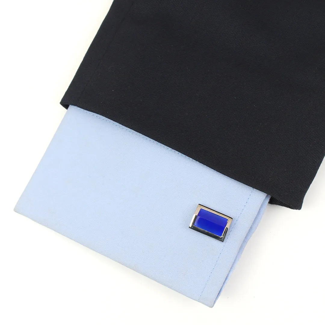 Peluche Regal Prism Blue Cufflinks