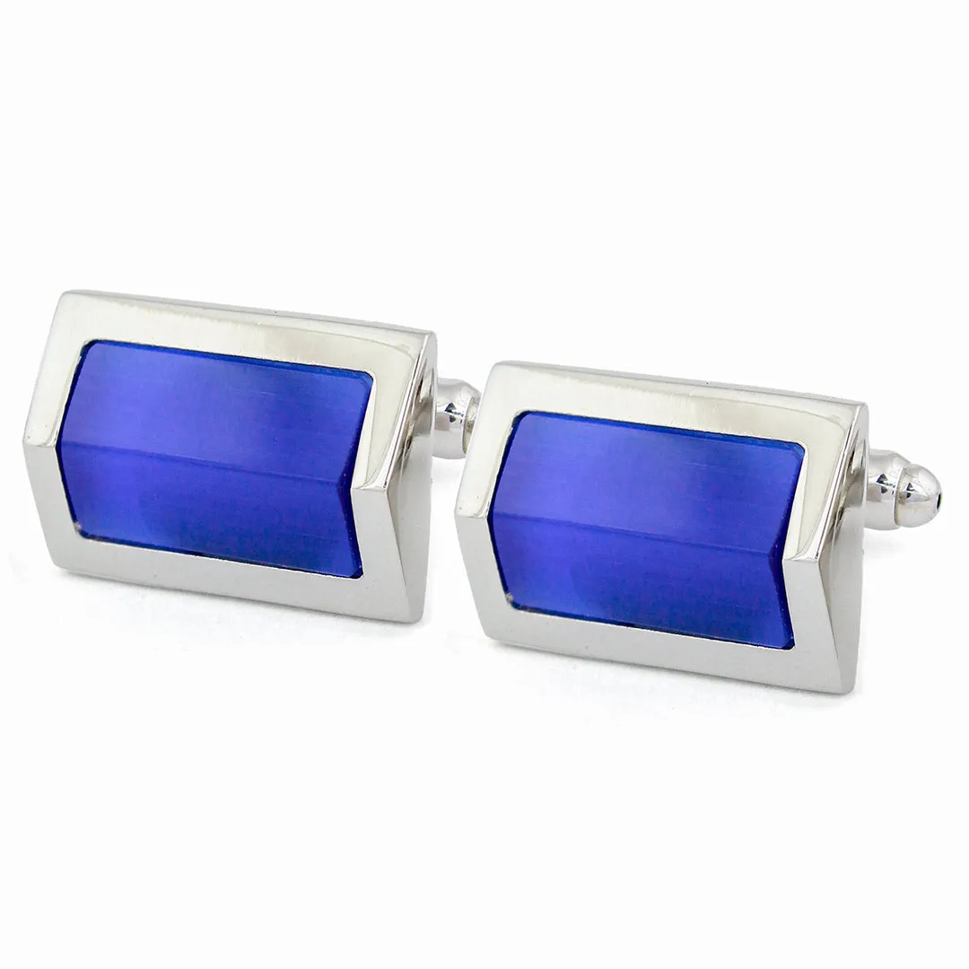 Peluche Regal Prism Blue Cufflinks