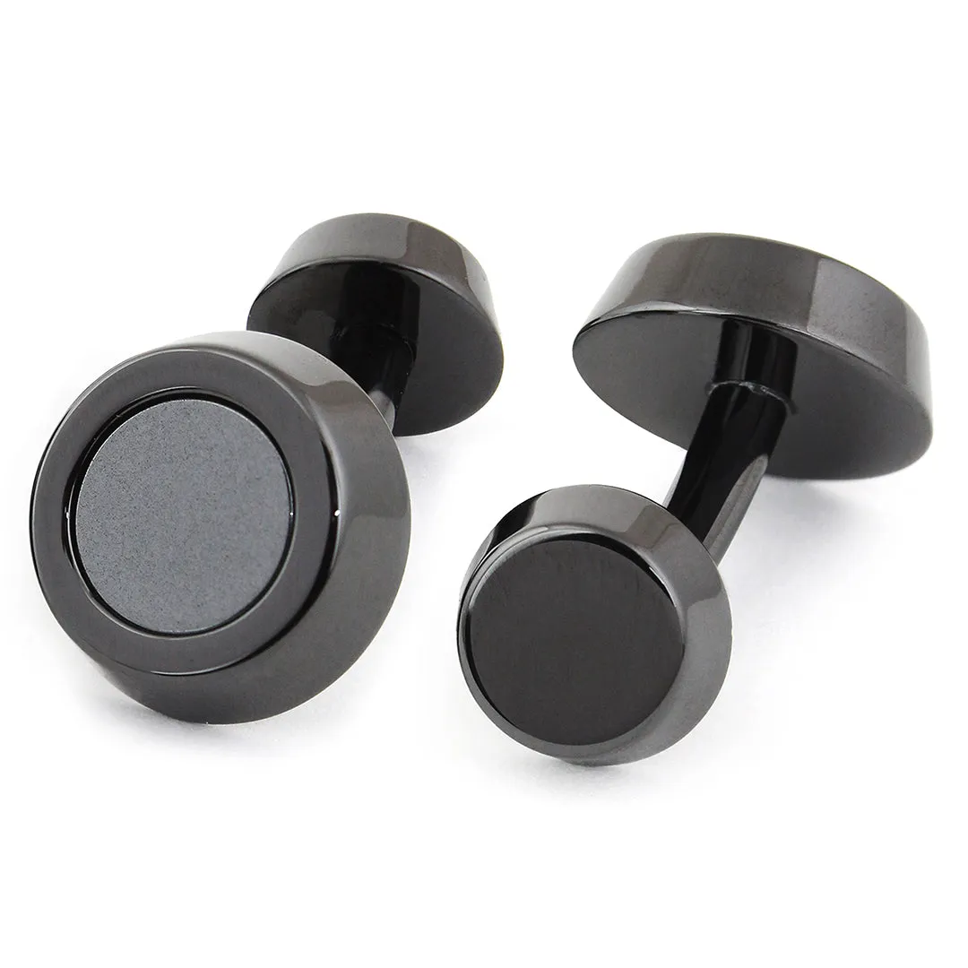 Peluche Sexy Cerami Hematite Cufflinks